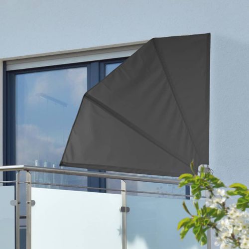 VidaXL HI balkonscherm 1,2x1,2m polyester zwart