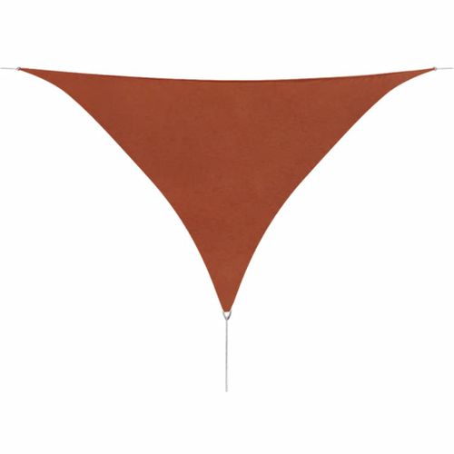 VidaXL schaduwzeil Oxford stof driehoek 3,6x3,6x3,6m terracotta